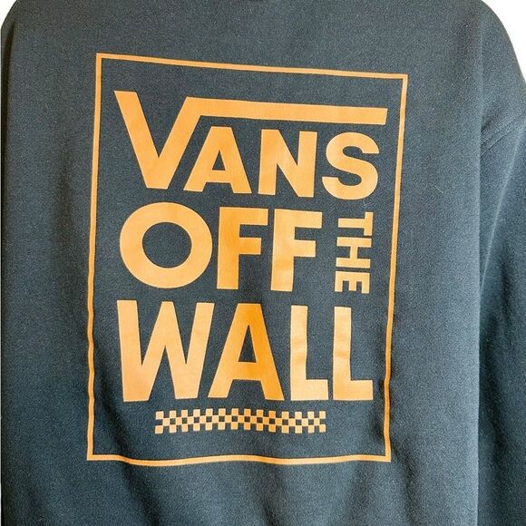 Vans Original Ronal Boxy Crew Black Pullover Black Women's Size S - Picture 7 of 9